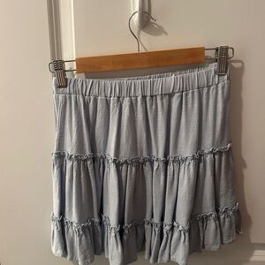 Light Blue Ruffle Skirt